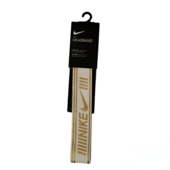 Nike Pro - Gold Metallic Head Band NWT - Picture 2 of 5